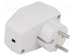 Enclosure: for power supplies; X: 45mm; Y: 70mm; Z: 40mm; ABS; grey