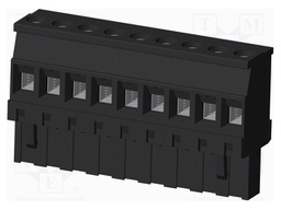 Connector: pluggable terminal block; plug; female; angled 90°