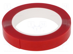 Tape: fixing; W: 19mm; L: 5.5m; Thk: 0.8mm; double-sided; acrylic