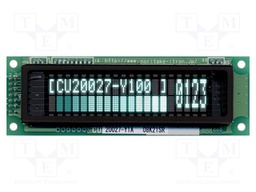 Display: VFD; alphanumeric; 20x2; Char:7.19mm; 350-2000cd/m2