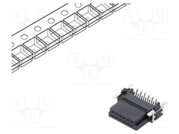 Connector: PCB to PCB; female; PIN: 12; 1.27mm; -55÷125°C; UL94V-0