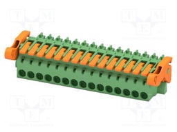 PCB connector, nominal cross section: 1.5 mm2, color: green,