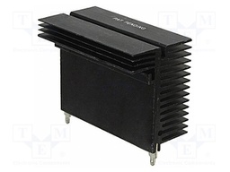 Heatsink: extruded; grilled; black; L: 58mm; W: 32mm; H: 43.8mm