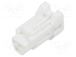 Connector: wire-wire/PCB; DF62W; crimped; straight; PIN: 3; plug