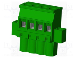 Connector: pluggable terminal block; plug; female; angled 90°