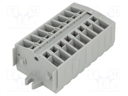 Terminal block; ways: 8; 0.08÷2.5mm2; 800V; 24A; Colour: grey