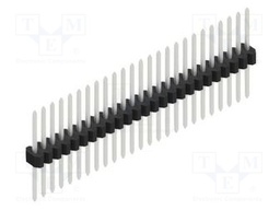 Connector: pin strips; pin header; male; PIN: 25; 1.27mm; THT; 1x25