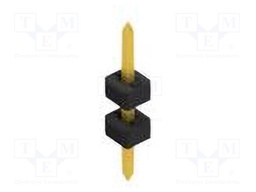Connector: pin strips; pin header; male; PIN: 1; 2mm; THT; 1x1; 100V