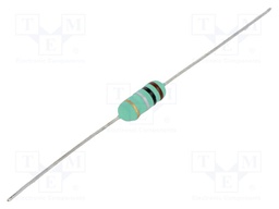Resistor: wire-wound; THT; 620mΩ; 2W; ±5%; Ø3.5x10mm; 400ppm/°C