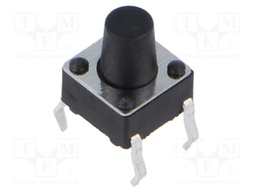 Microswitch TACT; SPST; Pos: 2; 0.05A/12VDC; THT; 1.57N; 6x6x3.5mm