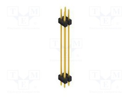 Connector: pin strips; pin header; male; PIN: 4; 2.54mm; THT; 2x2
