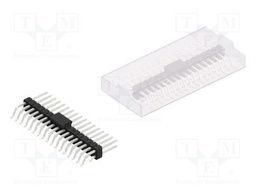Connector: pin strips; pin header; male; PIN: 34; 2.54mm; SMT; 2x17