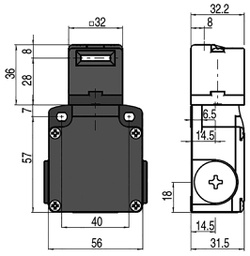 Safety switch: key operated; Series: FL; Contacts: NC x2; IP67