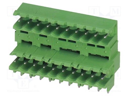 PCB headers, nominal cross section: 2.5 mm?, color: green, n