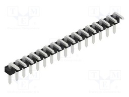 Connector: pin strips; pin header; male; PIN: 16; 2.54mm; THT; 1x16