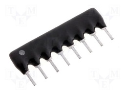 Resistor network: Y; 68Ω; No.of resistors: 4; THT; 0.125W; ±2%; 100V