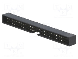 Socket; IDC; male; PIN: 50; straight; THT; gold-plated; 2mm