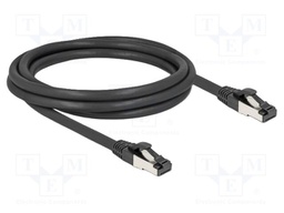 Patch cord; S/FTP; Cat: Cat 8.1; RJ45 plug,both sides; 2m; black