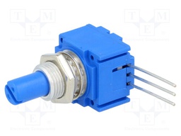 Potentiometer: shaft; single turn; 50kΩ; ±20%; 1W; linear; 6.35mm