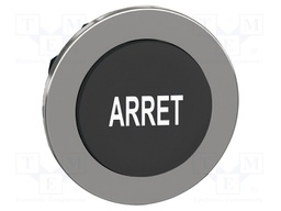 Switch: push-button; Stabl.pos: 1; 30mm; black; IP66; with symbol