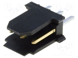 Socket; wire-board; male; PIN: 3; 2.54mm; THT; DUBOX; 3A; gold-plated
