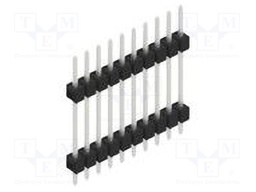 Connector: pin strips; pin header; male; PIN: 10; 2.54mm; THT; 1x10
