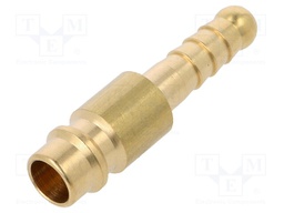 Plug-in nozzle EURO; Mat: brass; V: with bushing; Connection: 6mm