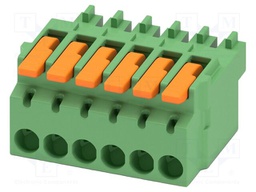 PCB connector, nominal cross section: 1.5 mm2, color: green,