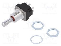 Switch: toggle; Pos: 3; DPDT; ON-OFF-ON; 5A/28VAC; Leads: screw; IP67