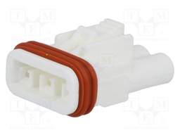 Connector: wire-wire; 570,E-Seal; plug; female; PIN: 3; IP67; white