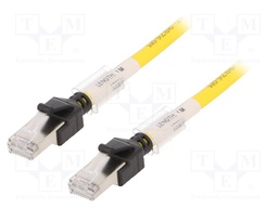 Connection lead; IP20; 30VDC; 1A; 1m; Series: XS6; -25÷75°C; Cat: 6a