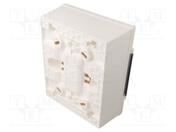 Enclosure: for modular components; IP40; wall mount; white