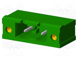 Connector: pluggable terminal block; socket; male; angled 90°