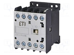 Contactor: 3-pole; NO x3; Auxiliary contacts: NC; 400VAC; 22A; CEC