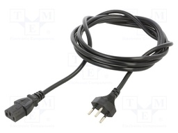 POWER CORD, SEV 1011-IEC C13, 2.5M, 10A