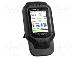 Meter: air quality; Humid.range: 20÷99%RH; ±15%; -10÷60°C; 1.5s