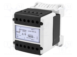 Transformer: safety; 100VA; 400VAC; 230V; Mounting: DIN