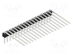 Connector: pin strips; pin header; male; PIN: 17; 2.54mm; THT; 1x17