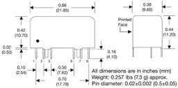 Converter: DC/DC; 15VDC