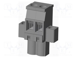 Connector: pluggable terminal block; plug; female; angled 90°