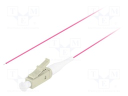 Optic fiber pigtail; OM4; LC/UPC; 2m; Optical fiber: 50/125um