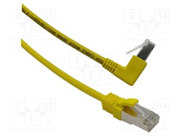 Patch cord; F/UTP; Cat: 6; RJ45 plug,RJ45 up angled plug; Cu; 3.5m