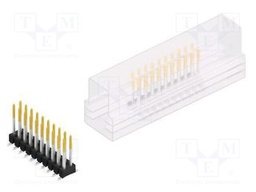Connector: pin strips; pin header; male; PIN: 20; 2.54mm; SMT; 2x10
