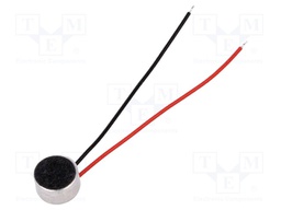 Microphone; Body dim: Ø6x3.5mm; 2.2kΩ; 0.5mA; 1÷10V; 50÷13000Hz