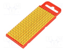 Markers for cables and wires; Label symbol: W; 2÷2.8mm; yellow