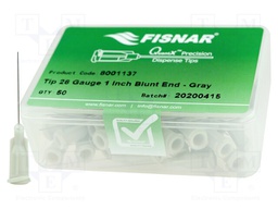 Needle: steel; 1"; Size: 28; straight; 0.19mm; Mounting: Luer Lock