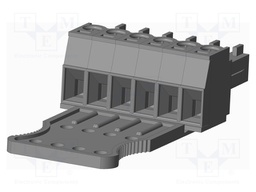 Connector: pluggable terminal block; plug; female; straight; grey