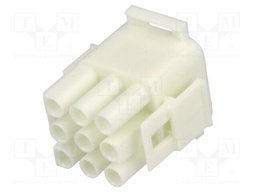 Plug; wire-wire; male/female; MLX; 6.35mm; PIN: 9; Layout: 3x3