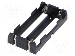 Holder; PCB,THM; Leads: for PCB; Size: 18650; Batt.no: 2