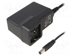Power supply: switched-mode; 12VDC; 3.33A; Out: 5,5/2,1; 40W; 88%
